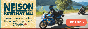 Motorcycle Rental Locations Map Nelson Kootenay Lake by Motorcycle