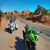 Motorcycle Road arches-national-park-- photo